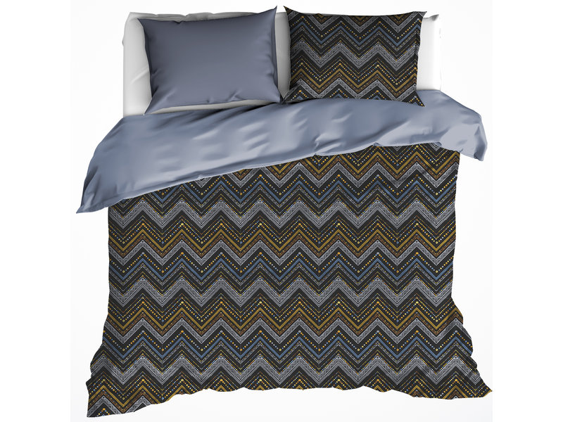 De Witte Lietaer Duvet cover Sioux Blue Gray - Hotel size - 260 x 240 cm - Cotton Flannel