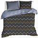 Dekbedovertrek Sioux Blue Grey 260 x 240 cm Katoen Flanel
