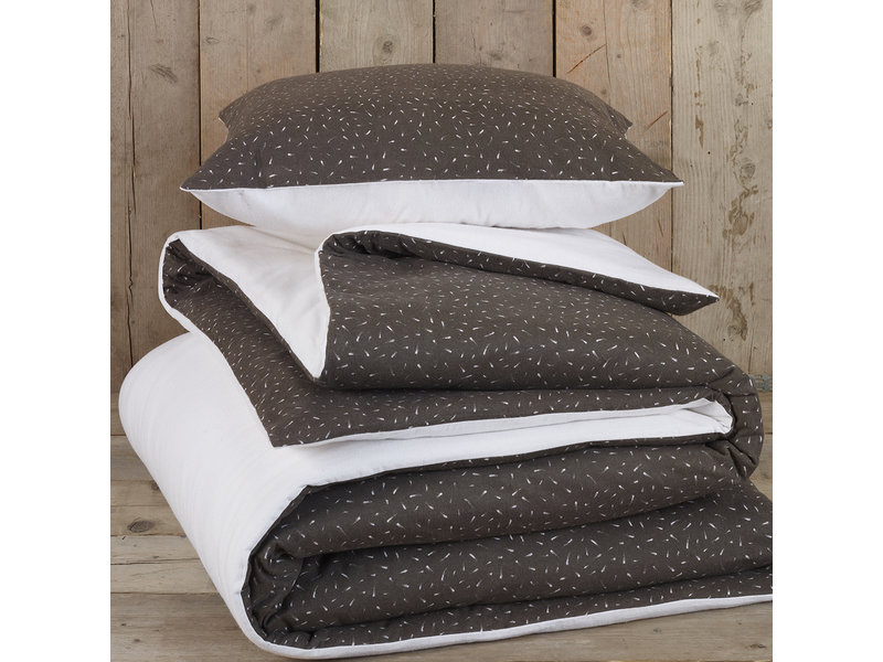 De Witte Lietaer Dekbedovertrek Shooting Star Sea Salt - Eenpersoons -  140 x 200/220 cm - Katoen Flanel