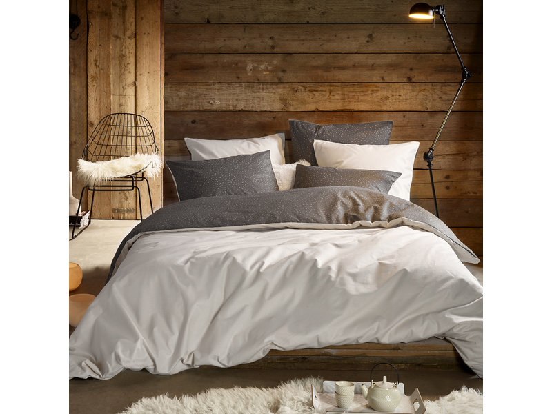 De Witte Lietaer Bettbezug Shooting Star Sea Salt - Einzeln - 140 x 200/220 cm - Baumwollflanell