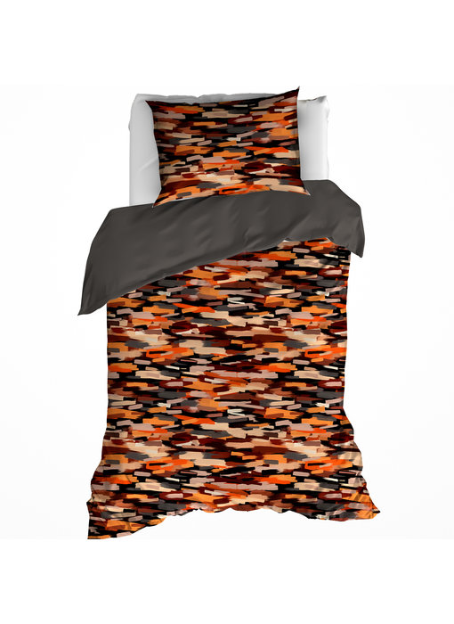 De Witte Lietaer Duvet cover Rothko Orange Rust 140 x 200/220 cm Cotton Flannel