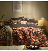 De Witte Lietaer Housse de couette Rothko Orange Rust - Simple - 140 x 200/220 cm - Flanelle de Coton