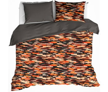 De Witte Lietaer Duvet cover Rothko Orange Rust 200 x 200/220 cm Cotton Flannel