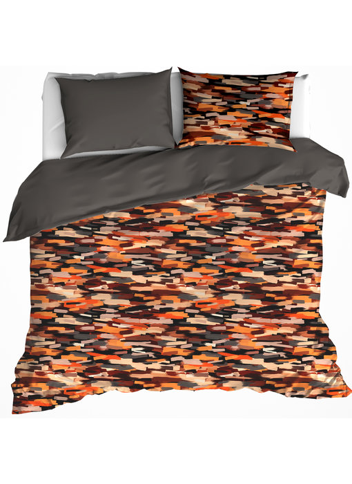 De Witte Lietaer Duvet cover Rothko Orange Rust 200 x 200/220 cm Cotton Flannel