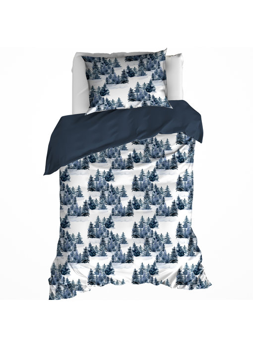 De Witte Lietaer Duvet cover North Eclipse Blue 140 x 200/220 cm Cotton Flannel