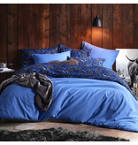 De Witte Lietaer Dekbedovertrek Moonflower Cobalt Blue - Eenpersoons - 140 x 200/220 cm - Katoen Flanel