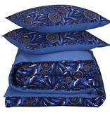 De Witte Lietaer Bettbezug Moonflower Kobaltblau - Lits Jumeaux - 240 x 220 cm - Baumwollflanell