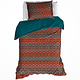 Housse de couette Melchior Brandy Marron 140 x 200/220 cm Flanelle de Coton