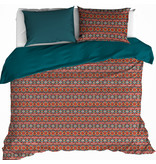 De Witte Lietaer Dekbedovertrek Melchior Brandy Brown - Hotelmaat - 260 x 240 cm - Katoen Flanel