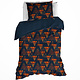 Dekbedovertrek Caspian Eclipse Blue 140 x 200/220 cm Katoen Flanel