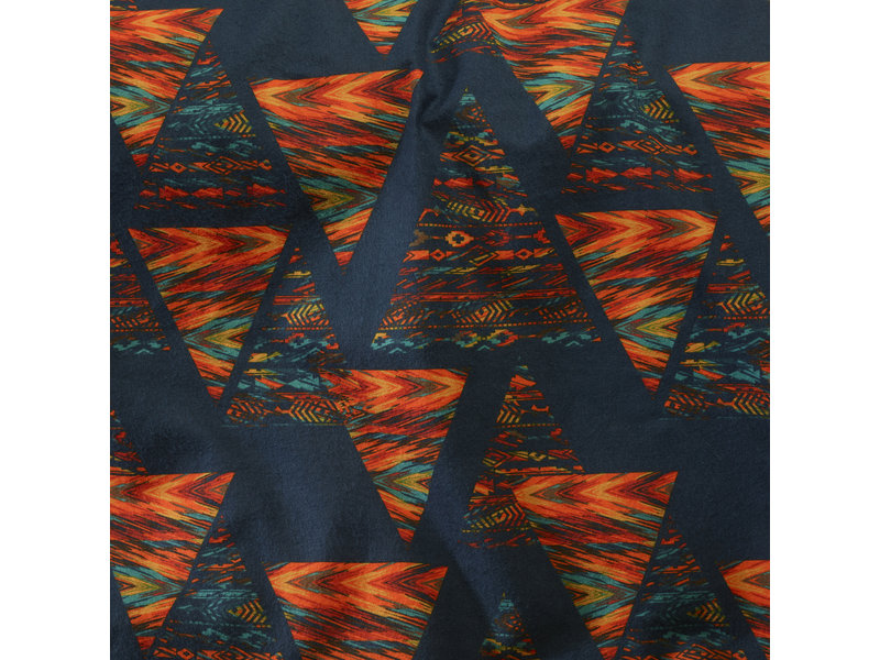De Witte Lietaer Duvet cover Caspian Eclipse Blue - Single - 140 x 200/220 cm - Cotton Flannel