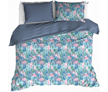 De Witte Lietaer Duvet cover Bavaria 2 Country Blue 200 x 200/220 cm Cotton Flannel