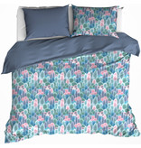 De Witte Lietaer Dekbedovertrek Bavaria 2 Country Blue - Lits Jumeaux - 240 x 220 cm - Katoen Flanel