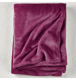 De Witte Lietaer Fleece blanket Snuggly Sangria - 150 x 200 cm - Purple