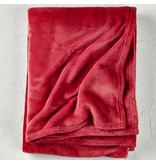 De Witte Lietaer Couverture polaire Snuggly Ruby Red - 150 x 200 cm - Rouge