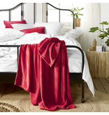 De Witte Lietaer Couverture polaire Snuggly Ruby Red - 150 x 200 cm - Rouge