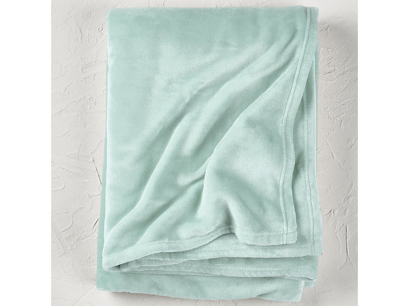 De Witte Lietaer Fleece blanket Snuggly Mint - 150 x 200 cm - Mint