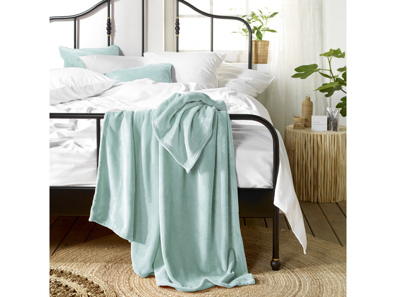 De Witte Lietaer Couverture polaire Snuggly Mint - 150 x 200 cm - Menthe