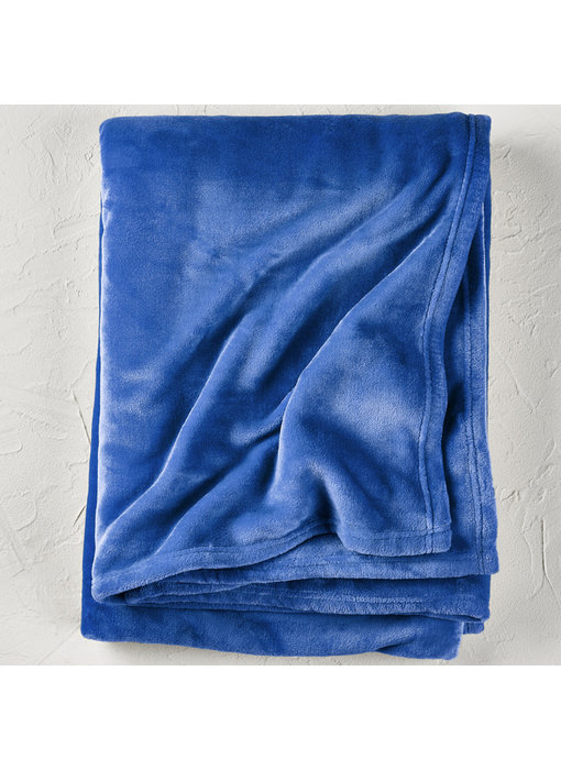 De Witte Lietaer Fleece throw Snuggly Lapis Blue 150x200cm