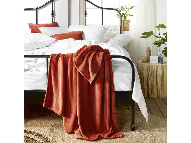 De Witte Lietaer Couverture polaire Snuggly Caramel - 150 x 200 cm - Marron