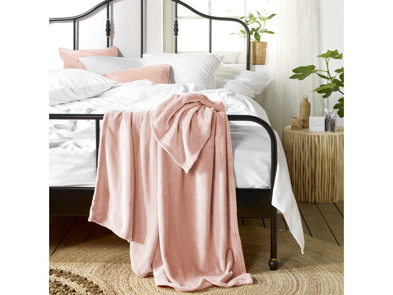 De Witte Lietaer Couverture polaire Snuggly Blush - 150 x 200 cm - Rose