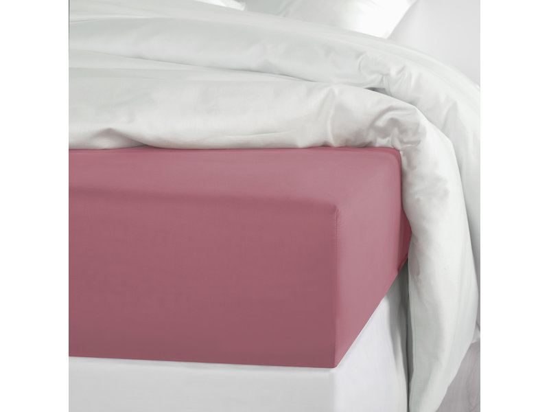De Witte Lietaer Bettwäsche-Set Olivia - Single - 180 x 280 cm - Pink - Satin Baumwolle