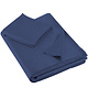 Parure de draps simple Olivia Blue Indigo 180x280 + 60x70 satin de coton