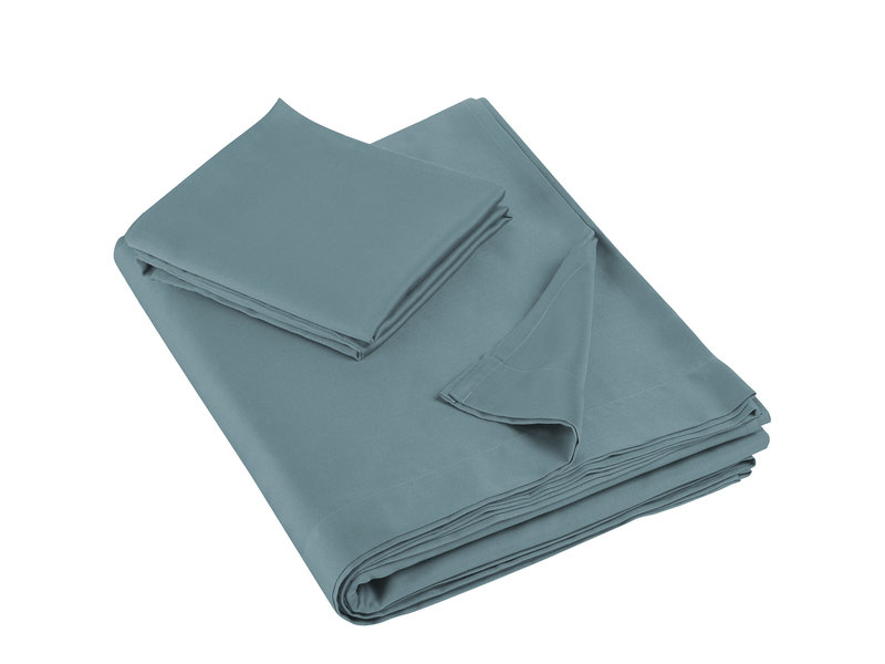 De Witte Lietaer Sheet set Olivia - Single - 180 x 280 cm - Green - Satin cotton