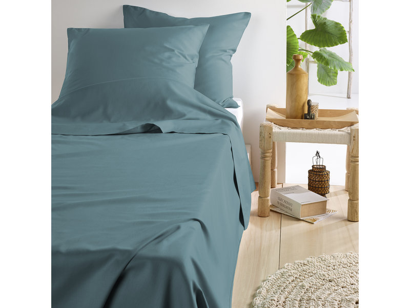 De Witte Lietaer Sheet set Olivia - Double - 280 x 280 cm - Green - Satin cotton