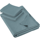 De Witte Lietaer Sheet set Olivia - Double - 280 x 280 cm - Green - Satin cotton