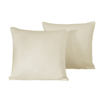 De Witte Lietaer Decorative pillowcase Set 2 x Olivia Sand 40 x 40 cm