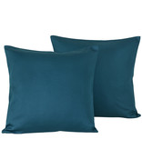 De Witte Lietaer Decorative Pillowcase Set Olivia Lake Green - 40 x 40 cm - Satin Cotton