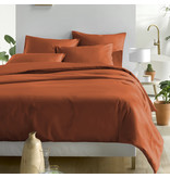 De Witte Lietaer Housse de couette Coton Satin Olivia - Double - 200 x 200/220 cm - Marron