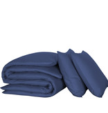 De Witte Lietaer Dekbedovertrek Katoen Satijn Olivia - Lits Jumeaux - 240 x 220 cm - Blauw