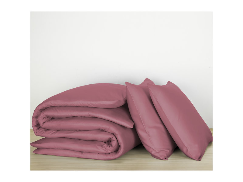 De Witte Lietaer Bettbezug Baumwollsatin Olivia - Doppel - 200 x 200/220 cm - Rosa