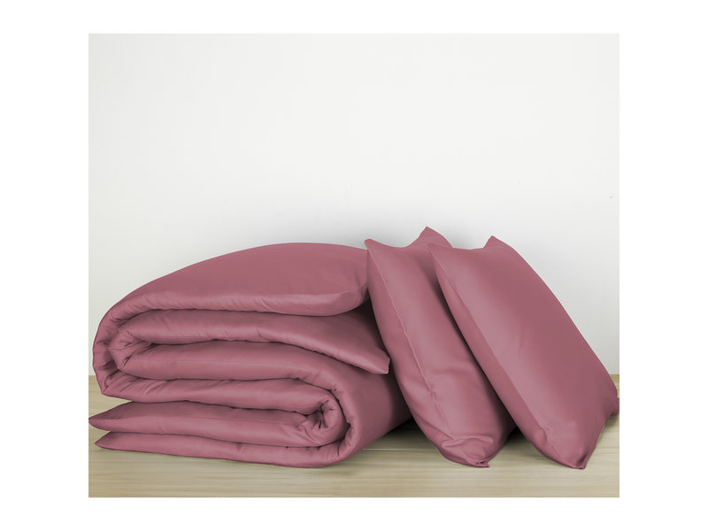 De Witte Lietaer Duvet cover Cotton Satin Olivia - Double - 200 x 200/220 cm - Pink