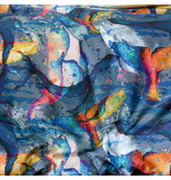 De Witte Lietaer Dekbedovertrek Whales Deep Blue - Lits Jumeaux - 240 x 220 cm - Katoen Perkal