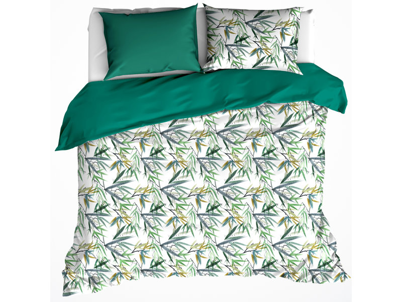 De Witte Lietaer Duvet cover Salix Deep Jungle -Hotel size - 260 x 240 cm - Cotton Perkal