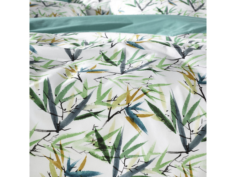 De Witte Lietaer Bettbezug Salix Deep Jungle -Hotelgröße - 260 x 240 cm - Baumwolle Perkal