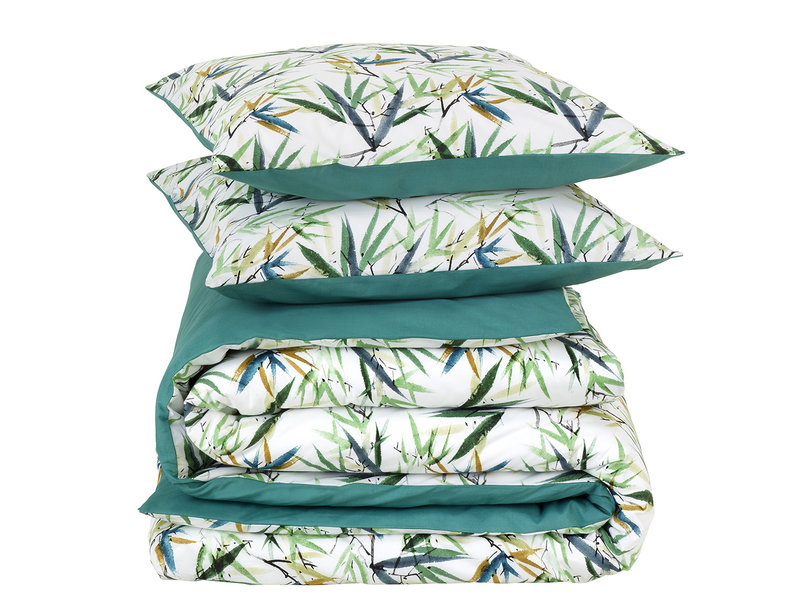 De Witte Lietaer Duvet cover Salix Deep Jungle -Hotel size - 260 x 240 cm - Cotton Perkal