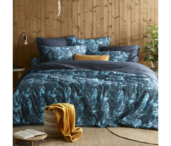 De Witte Lietaer Bettbezug Musa Midnight Blue 260 x 240 cm Baumwolle Perkal
