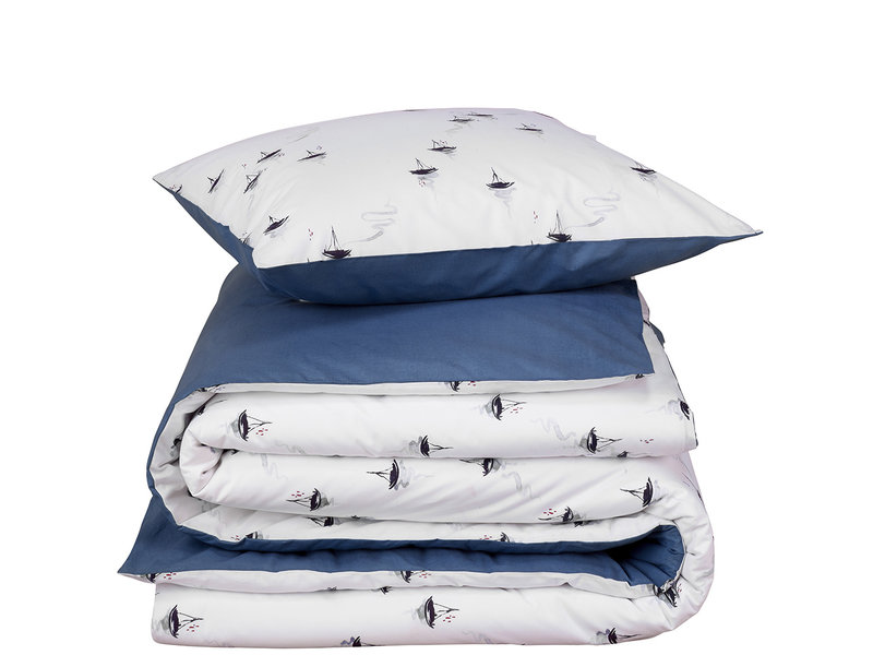 De Witte Lietaer Duvet cover Hiroshi Blue Horizon - Single - 140 x 200/220 - Cotton Percale