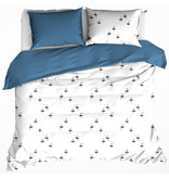 De Witte Lietaer Bettbezug Hiroshi Blue Horizon - Hotelgröße - 260 x 240 cm - Baumwollperkal