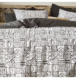 De Witte Lietaer Duvet cover Cuzco Stone Gray - Double - 200 x 200/220 - Cotton Percale