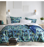De Witte Lietaer Bettbezug Checkered Sea Green - Doppel - 200 x 200/220 - Baumwolle Perkal
