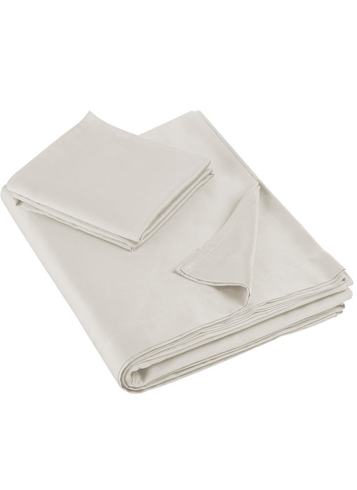 De Witte Lietaer Parure de draps simple Olivia Sand 180x280 + 60x70 satin de coton