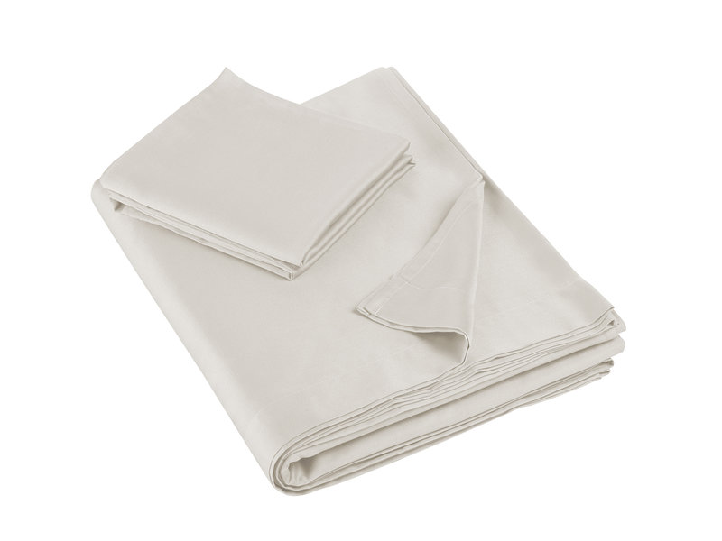 De Witte Lietaer Bettwäsche-Set Olivia - Single - 180 x 280 cm - Beige - Satin Baumwolle