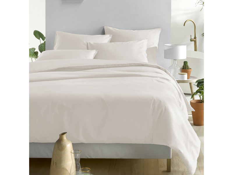 De Witte Lietaer Sheet set Olivia - Double - 280 x 280 cm - Beige - Satin cotton