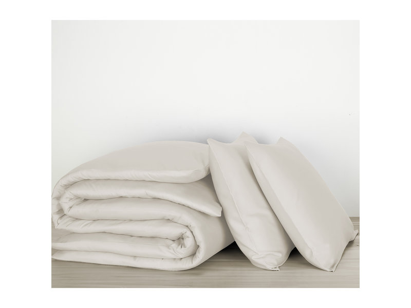 De Witte Lietaer Dekbedovertrek Katoen Satijn Olivia - Hotelmaat - 260 x 240 cm - Beige