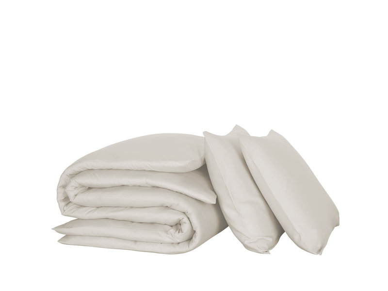 De Witte Lietaer Bettbezug Baumwollsatin Olivia - Lits Jumeaux - 240 x 220 cm - Beige